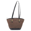 LOEWE Velazquez Tote Bag Leather Brown Gold Auth 196877-2
