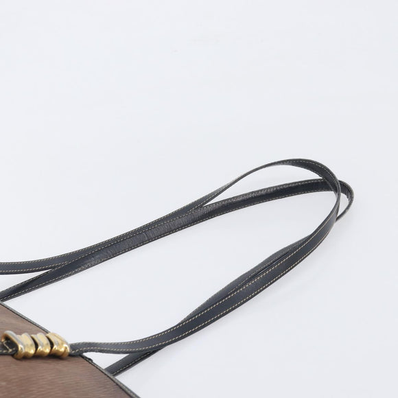 LOEWE Velazquez Tote Bag Leather Brown Gold Auth 196877