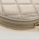CHANEL Matelasse AirPods Case & Coin Purse Lamb Skin Gold CC Auth 196880M-8
