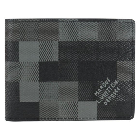 LOUIS VUITTON Damoflage Portefeuille Slender Wallet M14927 LV Auth 196883M