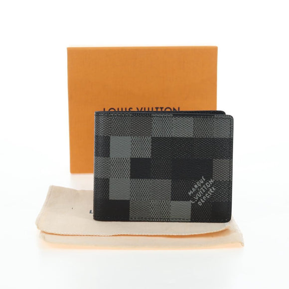 LOUIS VUITTON Damoflage Portefeuille Slender Wallet M14927 LV Auth 196883M