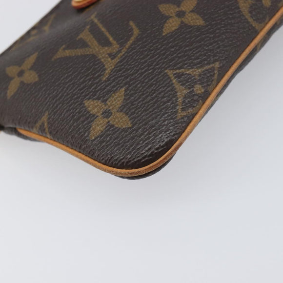 LOUIS VUITTON Monogram Pochette Mira PM Accessory Pouch M60095 LV Auth 196885V