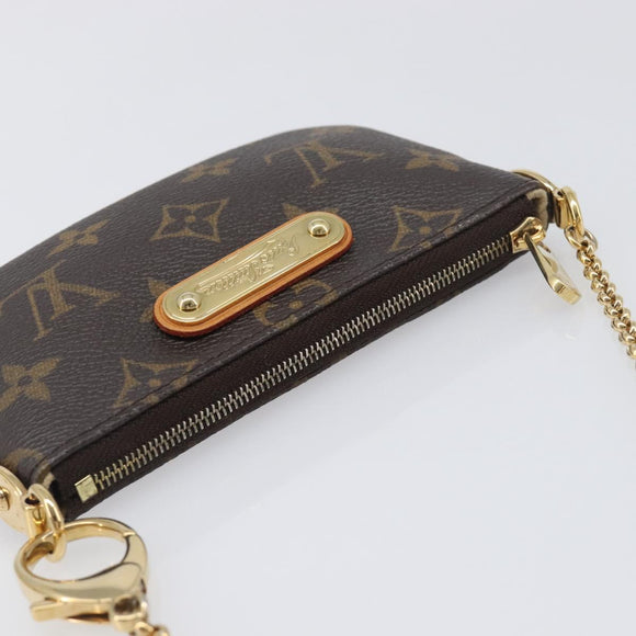LOUIS VUITTON Monogram Pochette Mira PM Accessory Pouch M60095 LV Auth 196885V