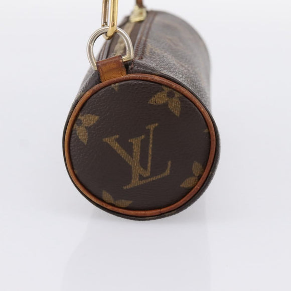 LOUIS VUITTON Monogram Papillon Pouch LV Auth 196887