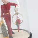 LOUIS VUITTON Pageboy Snow Globe Glass Red Clear LV Auth 196889A-9