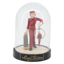 LOUIS VUITTON Pageboy Snow Globe Glass Red Clear LV Auth 196889A-13