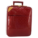 LOUIS VUITTON Monogram Vernis Pegas 45 Suitcase Pomme D'amour M91278 Auth 196891-1