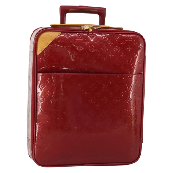 LOUIS VUITTON Monogram Vernis Pegas 45 Suitcase Pomme D'amour M91278 Auth 196891