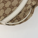 GUCCI GG Canvas Shoulder Bag Beige Gold 203257 Auth 196900-9