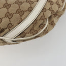 GUCCI GG Canvas Shoulder Bag Beige Gold 203257 Auth 196900-16