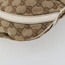 GUCCI GG Canvas Shoulder Bag Beige Gold 203257 Auth 196900-17