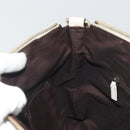 GUCCI GG Canvas Shoulder Bag Beige Gold 203257 Auth 196900-21