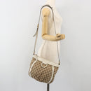 GUCCI GG Canvas Shoulder Bag Beige Gold 203257 Auth 196900-24