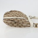 GUCCI GG Canvas Shoulder Bag Beige Gold 203257 Auth 196900-4