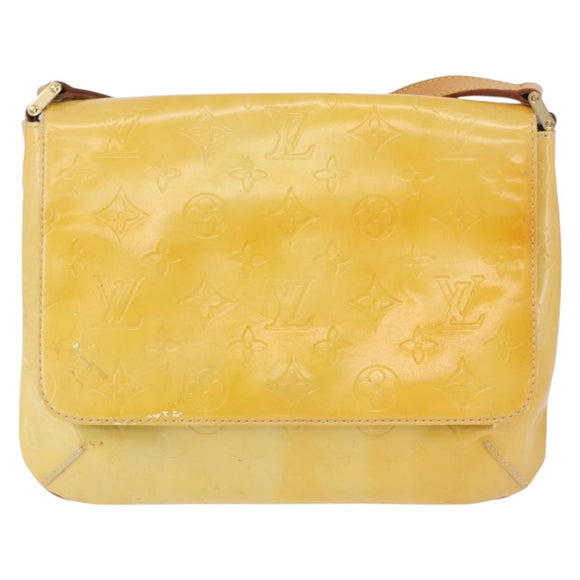 LOUIS VUITTON Monogram Vernis Thompson Street Bag Gris M91008 LV Auth 196902