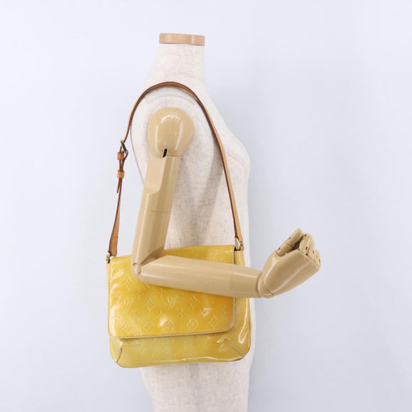LOUIS VUITTON Monogram Vernis Thompson Street Bag Gris M91008 LV Auth 196902