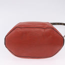 LOUIS VUITTON Epi Twist Bucket Shoulder Bag Red Silver M52927 LV Auth 196905-6