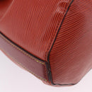 LOUIS VUITTON Epi Twist Bucket Shoulder Bag Red Silver M52927 LV Auth 196905-10