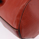 LOUIS VUITTON Epi Twist Bucket Shoulder Bag Red Silver M52927 LV Auth 196905-17