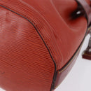 LOUIS VUITTON Epi Twist Bucket Shoulder Bag Red Silver M52927 LV Auth 196905-18