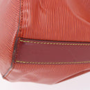 LOUIS VUITTON Epi Twist Bucket Shoulder Bag Red Silver M52927 LV Auth 196905-19