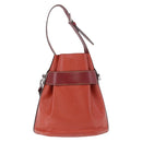 LOUIS VUITTON Epi Twist Bucket Shoulder Bag Red Silver M52927 LV Auth 196905-2