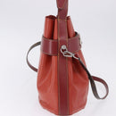 LOUIS VUITTON Epi Twist Bucket Shoulder Bag Red Silver M52927 LV Auth 196905-5