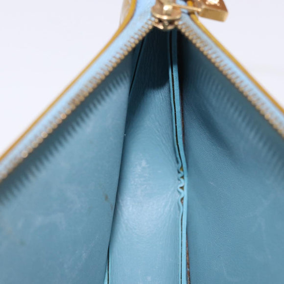 LOUIS VUITTON Monogram Vernis Lexington Pouch Baby Blue M91011 LV Auth 196907