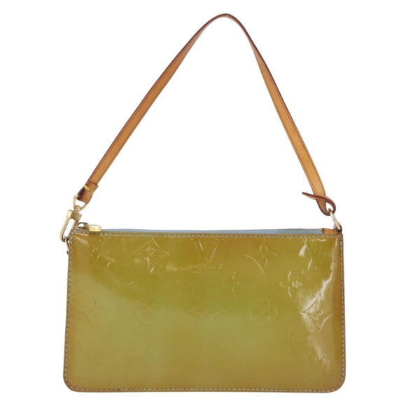LOUIS VUITTON Monogram Vernis Lexington Pouch Baby Blue M91011 LV Auth 196907