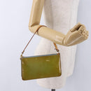 LOUIS VUITTON Monogram Vernis Lexington Pouch Baby Blue M91011 LV Auth 196907-20
