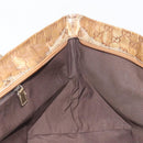 GUCCI GG Canvas GG Crystal Tote Bag Coated Canvas Gold 131230 Auth 196911-21