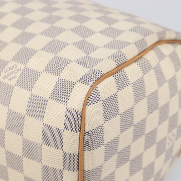 LOUIS VUITTON Damier Azur Speedy 30 Hand Bag N41533 LV Auth 196914SAV