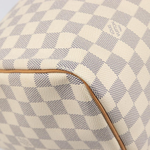 LOUIS VUITTON Damier Azur Speedy 30 Hand Bag N41533 LV Auth 196914SAV