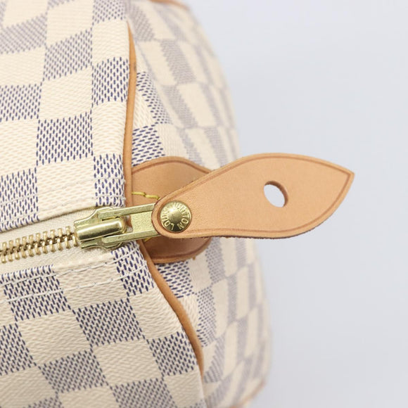 LOUIS VUITTON Damier Azur Speedy 30 Hand Bag N41533 LV Auth 196914SAV