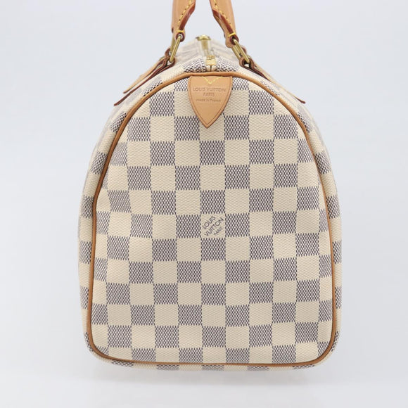 LOUIS VUITTON Damier Azur Speedy 30 Hand Bag N41533 LV Auth 196914SAV