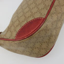 CELINE Macadam Canvas Accessory Pouch PVC Beige Gold Auth 196915-14