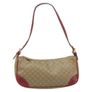 CELINE Macadam Canvas Accessory Pouch PVC Beige Gold Auth 196915-13