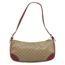 CELINE Macadam Canvas Accessory Pouch PVC Beige Gold Auth 196915-2