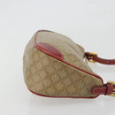 CELINE Macadam Canvas Accessory Pouch PVC Beige Gold Auth 196915-3