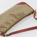 CELINE Macadam Canvas Accessory Pouch PVC Beige Gold Auth 196915-6