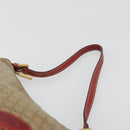 CELINE Macadam Canvas Accessory Pouch PVC Beige Gold Auth 196915-8