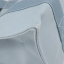 HERMES Bora Bora PM Hand Bag Canvas Light Blue Silver Auth 196916A-14