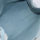 HERMES Bora Bora PM Hand Bag Canvas Light Blue Silver Auth 196916A-10