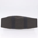 HERMES Her Line MM Hand Bag Canvas Gray Silver Auth 196917-9