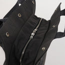 HERMES Sac A Dos Backpack Canvas Gray Silver Auth 196918A-10
