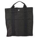 HERMES Sac A Dos Backpack Canvas Gray Silver Auth 196918A-13