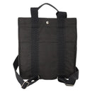 HERMES Sac A Dos Backpack Canvas Gray Silver Auth 196918A-2