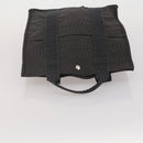 HERMES Sac A Dos Backpack Canvas Gray Silver Auth 196918A-6