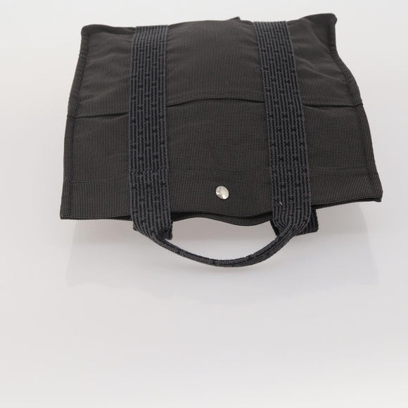 HERMES Sac A Dos Backpack Canvas Gray Silver Auth 196918A