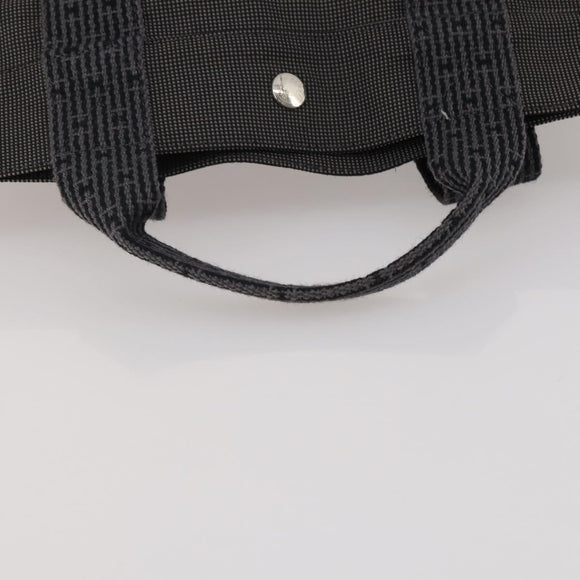 HERMES Sac A Dos Backpack Canvas Gray Silver Auth 196918A